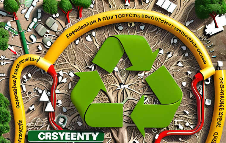 A mind map centered on "environmental protection," branching out to "recycling," "energy conservation," "public transportation," and "reducing waste."